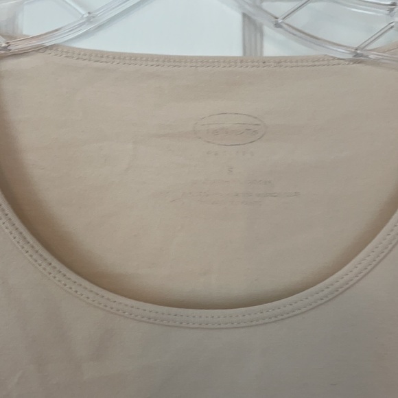 Talbots Cream Tee S - Picture 2 of 4